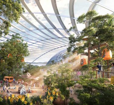 Artist's impression of the interior of Eden Project North